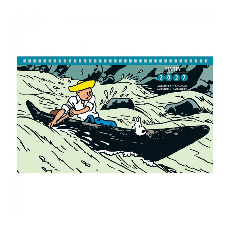 TINTIN PETIT CALENDRIER A POSER 2027