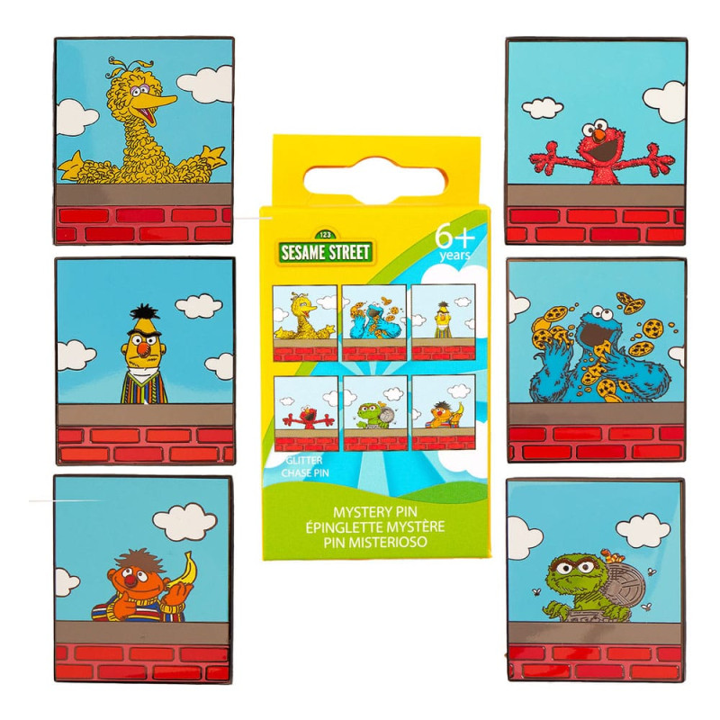 1 RUE SESAME STREET BY LOUNGEFLY BLIND BOX PINS EMAILLES 4 CM