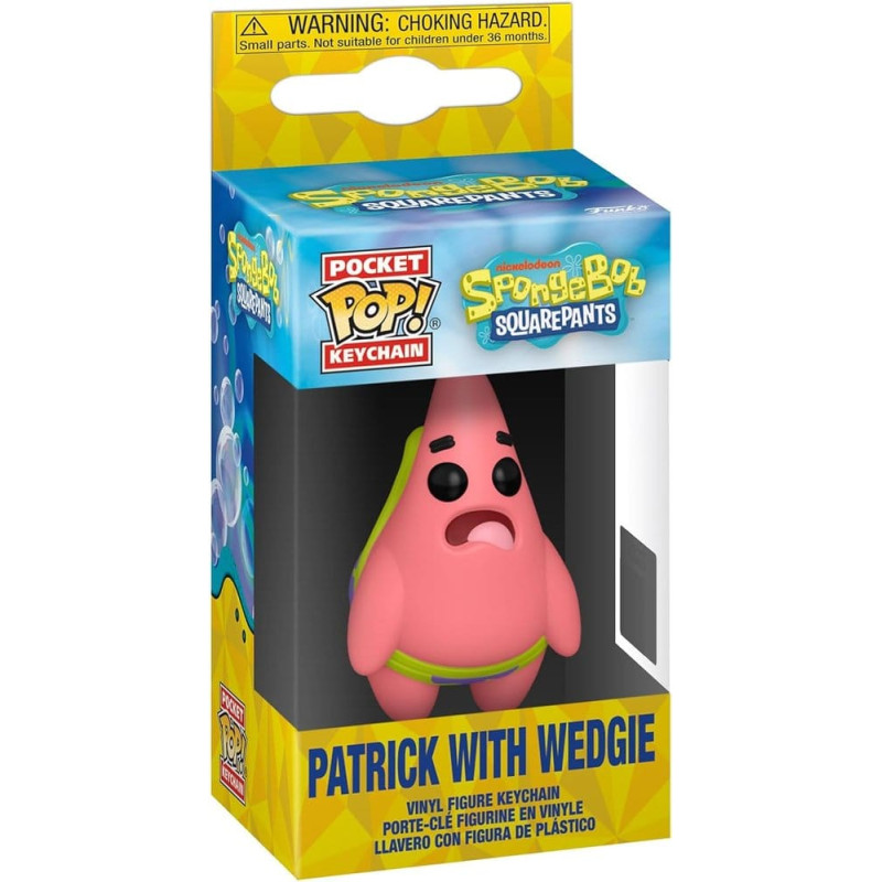 PATRICK W WEDGIE BOB L EPONGE PORTE-CLES POCKET POP VINYL 4 CM