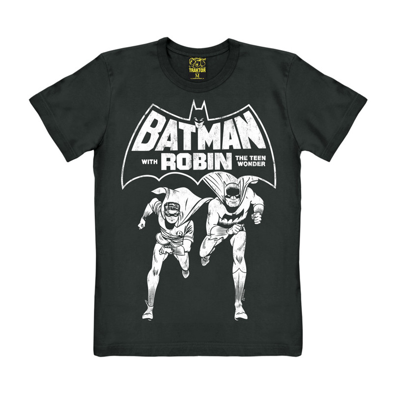 BATMAN WITH ROBIN TEEN WONDER DC COMICS T SHIRT TAILLE M