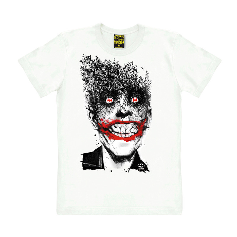 THE JOKER BATS DC COMICS T SHIRT BLANC TAILLE XL