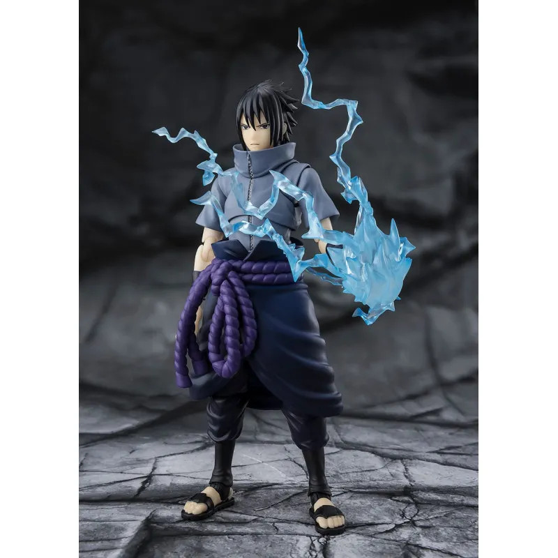 SASUKE UCHIWA NARUTO FIGURINE SOLITARY SHINOBI S H FIGUARTS 15 CM