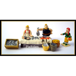 LE POISSONNIER 5 FIGURINES MINI PIXI ASTERIX
