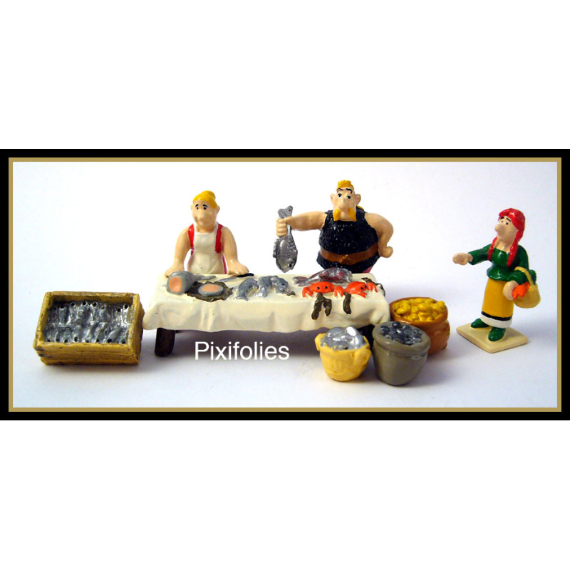 LE POISSONNIER 5 FIGURINES MINI PIXI ASTERIX