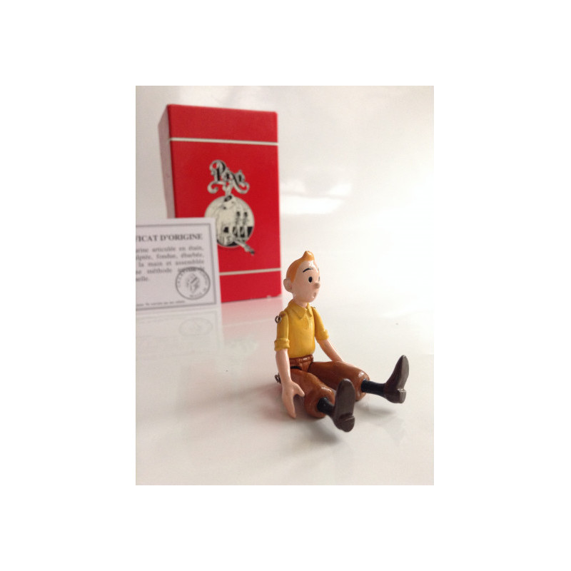 TINTIN CHEMISE JAUNE FIGURINE ARTICULEE PIXI