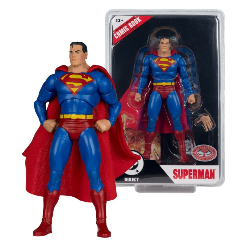 SUPERMAN JUSTICE 1 DC PAGE PUNCHERS RED PLATINUM ED FIGURINE 19 CM
