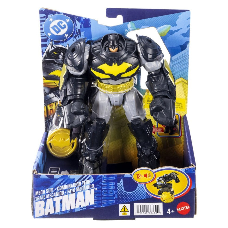 BATMAN MECHA SUIT DC PREMIER FIGURINE SONORE ET LUMINEUSE 18 CM
