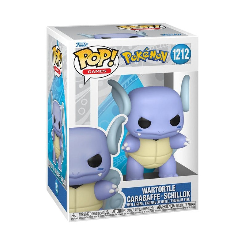 CARABAFFE WARTORTLE POKEMON POP GAMES VINYL FIGURINE 9 CM