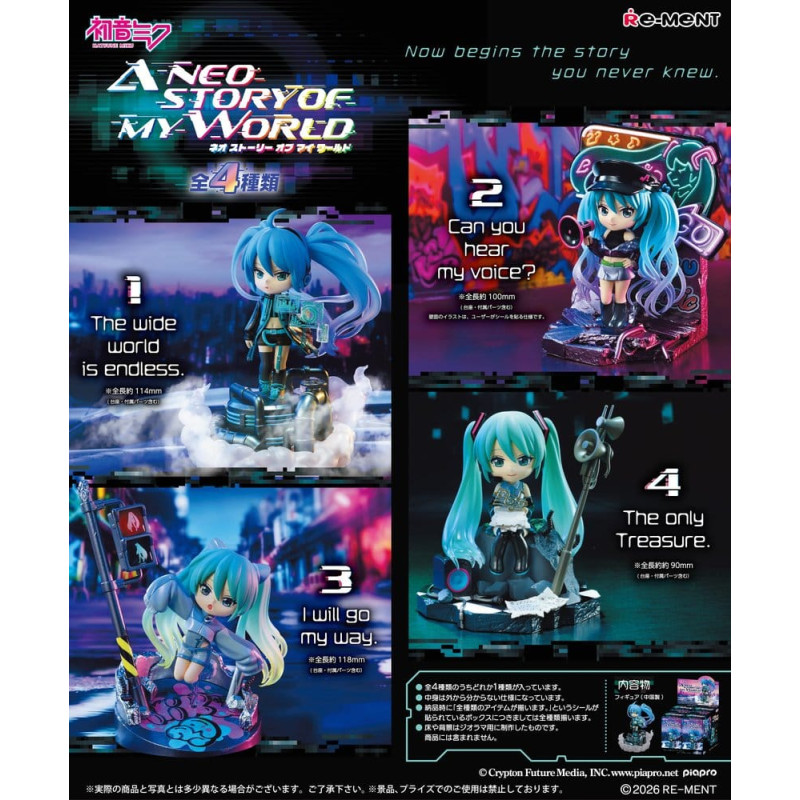 HATSUNE MIKU FIGURINES MINI NEO STORY BLIND BOX BOITE MYSTERE 12 CM