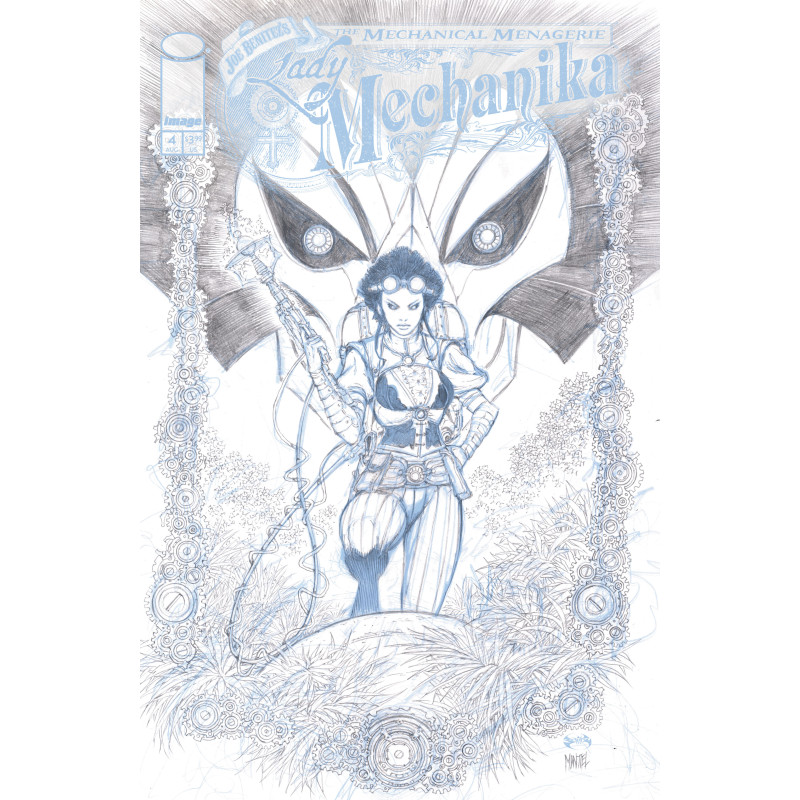 LADY MECHANIKA THE MECHANICAL MENAGERIE 4 (OF 4) CVR C INC 1:10 JOE BENITEZ & MARTIN MONTIEL B&W VA