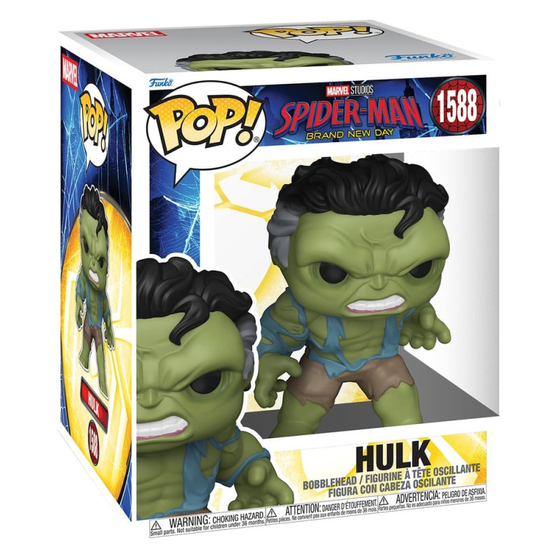 SUPER HULK SPIDER MAN BRAND NEW DAY MARVEL SUPER SIZED POP VINYL 15 CM