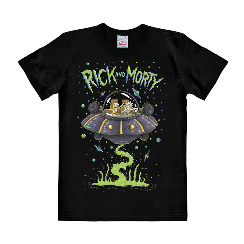 RICK AND MORTY SCPACESHIP T SHIRT TAILLE M