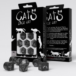 CATS WAFFLE 7 PC MODERNE RPG DICE SET