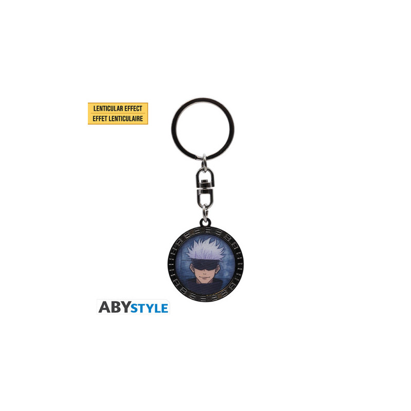 SATORU GOJO JUJUTSU KAISEN PORTE CLES LENTICULAIRE 4 CM