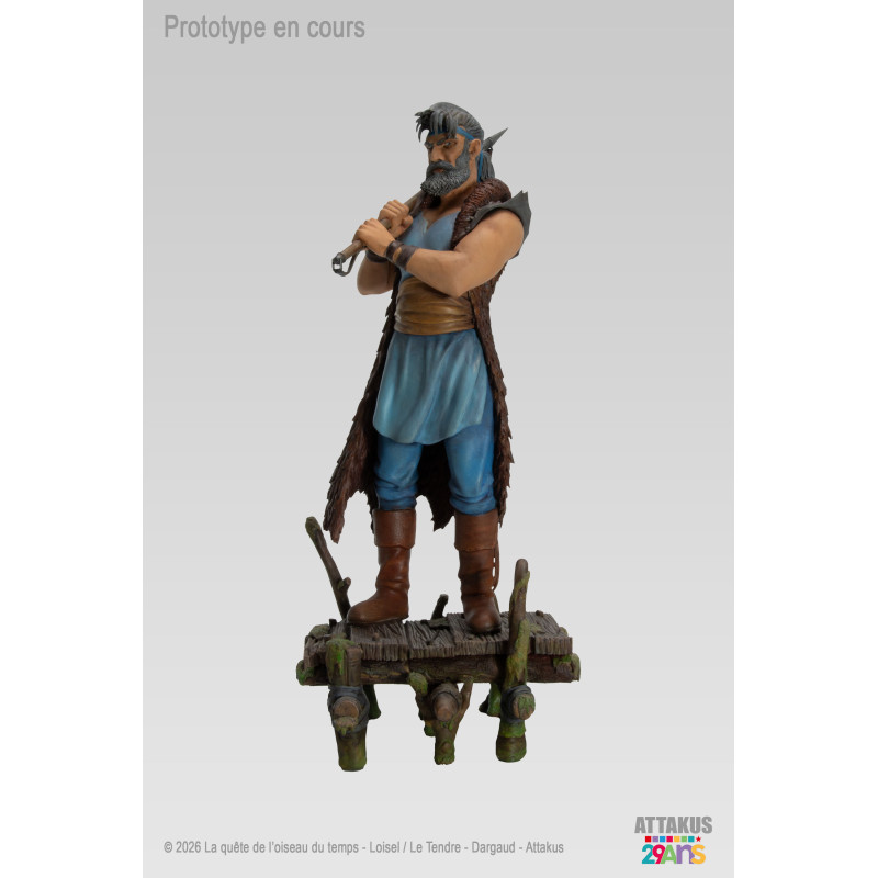 LE CHEVALIER BRAGON LA QUETE DE L'OISEAU DU TEMPS STATUETTE 28 CM