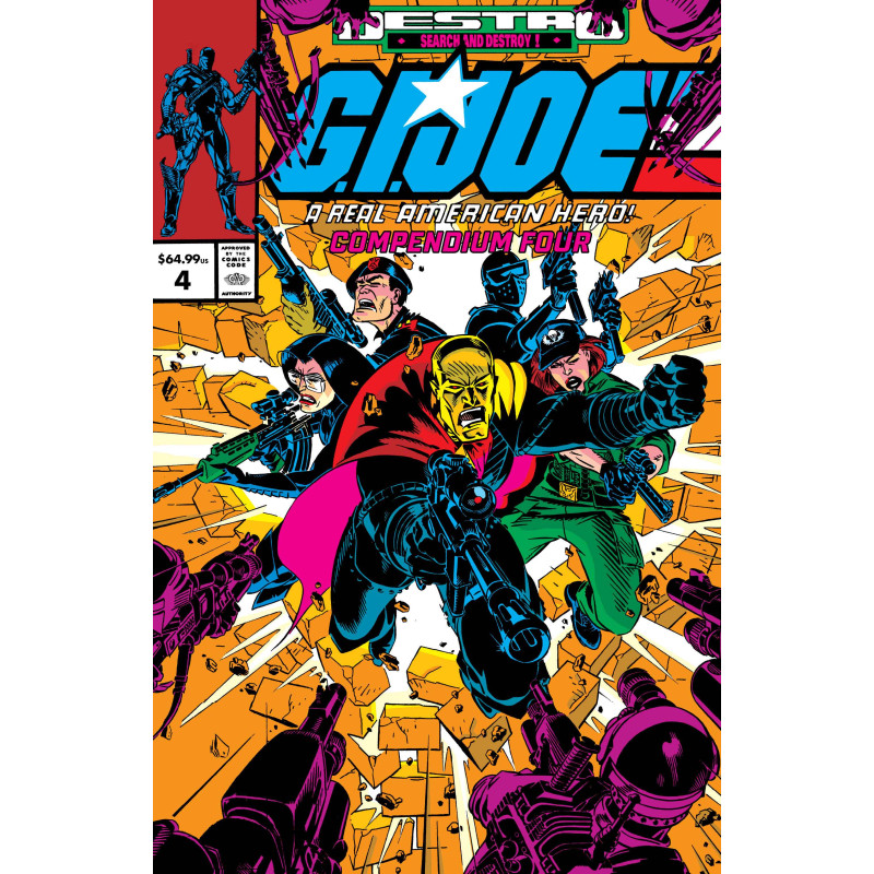 GI JOE A REAL AMERICAN HERO COMPENDIUM TP VOL 04 DIRECT MARKET EXCLUSIVE MICHAEL GOLDEN CVR