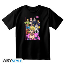 TSHIRT NOIR UNISEXE JOJO BIZARRE ADVENTURE GROUPE TAILLE XS