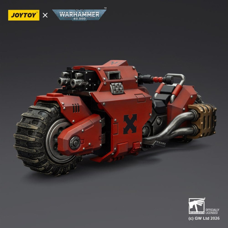 BLOOD ANGELS RAIDER PATTERN COMBAT BIKE WARHAMMER 40K FIGURINE 12 CM