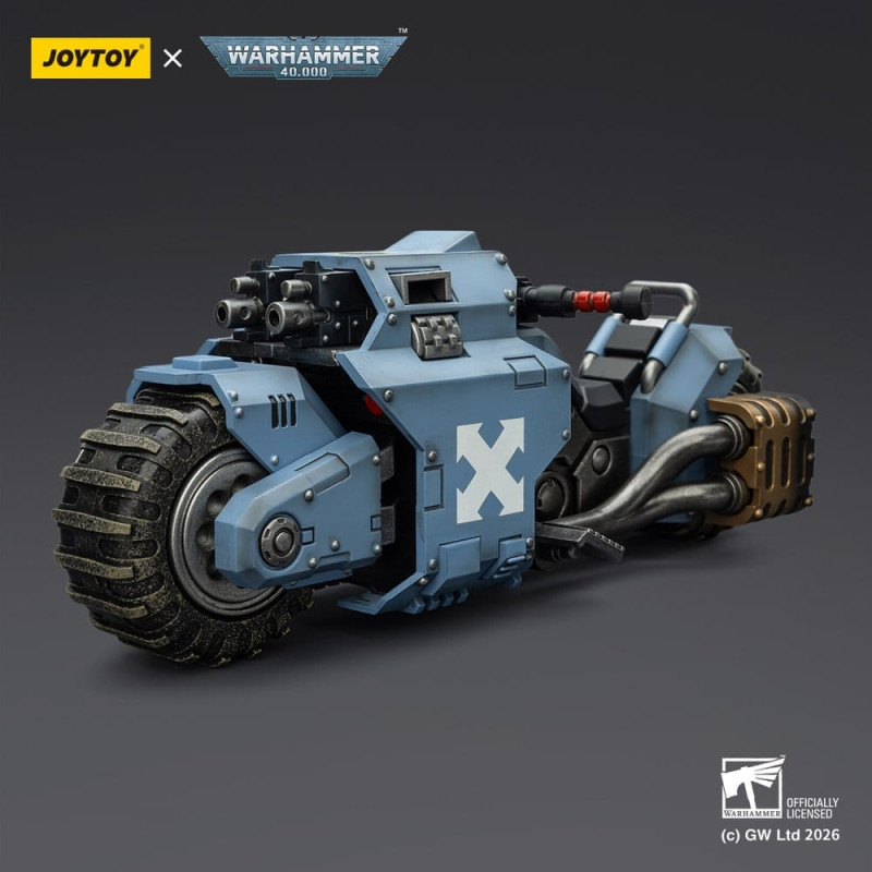 SPACE WOLVES RAIDER PATTERN COMBAT BIKE WARHAMMER 40K FIGURINE 12 CM