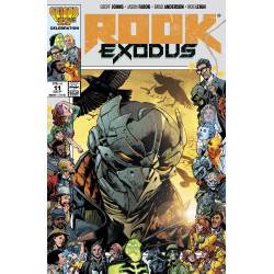 ROOK EXODUS 11 CVR D BRYAN HITCH & BRAD ANDERSON GEIGER 25 ANNIVERSARY VAR
