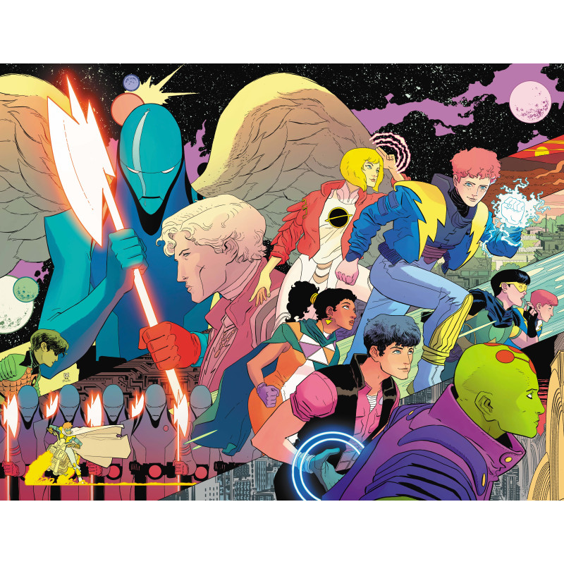 LEGION OF SUPER-HEROES 1 CVR A HAYDEN SHERMAN WRAPAROUND