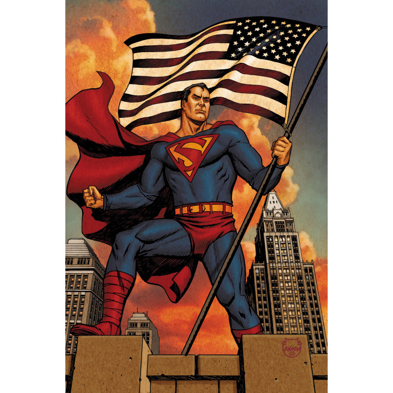 SUPERMAN THE STRANGER 1 (OF 6) CVR B DAVE JOHNSON CARD STOCK VAR (MR)