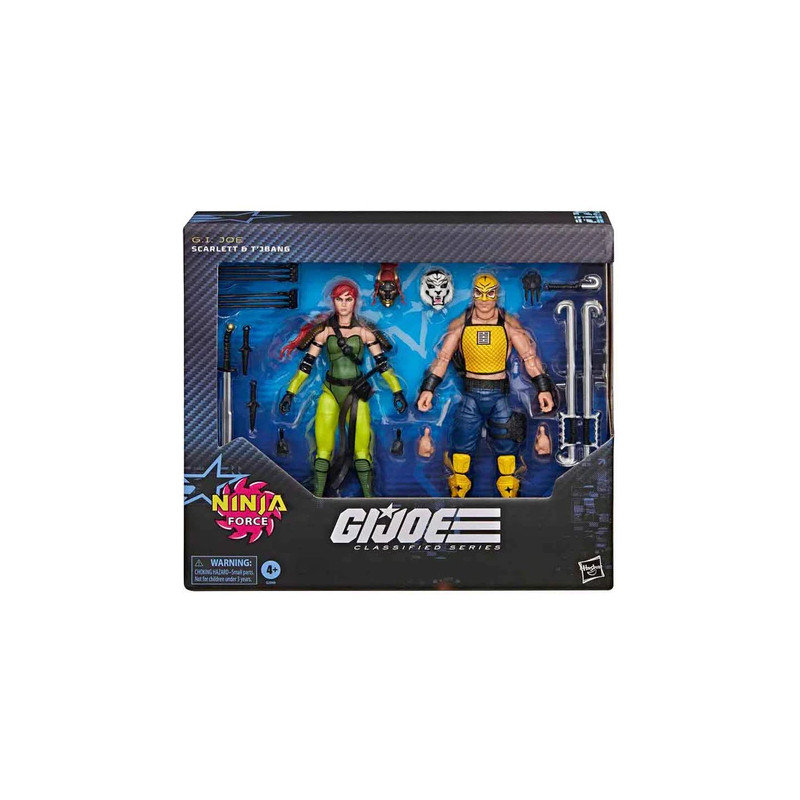 NINJA FORCE SCARLETT AND T JBANG GI JOE CLASSIFIED 212 FIGURINE 15 CM