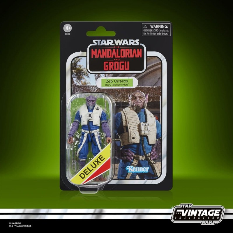 ZEB ORRELIOS STAR WARS THE MANDALORIAN AND GROGU VINTAGE COLLECTION FIGURINE 10 CM