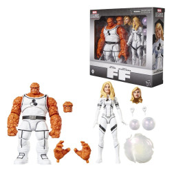 THE THING AND INVISIBLE WOMAN MARVEL LEGENDS 2 PACK FIGURINE 15 CM