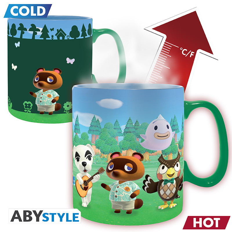 BIENVENUE SUR L ILE ANIMAL CROSSING MUG HEAT CHANGE 460 ML