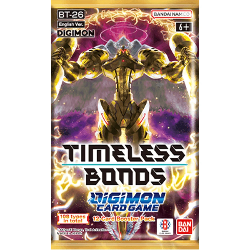 TIMELESS BONDS DIGIMON CARD GAME BT 26 TCG BOOSTER DE 12 CARTES