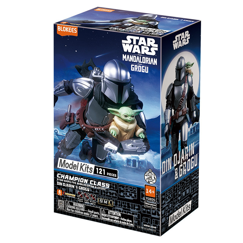 DIN DJARIN AND GROGU STAR WARS BLOKEES CHAMPION CLASS 05 FIGURINE 16 CM