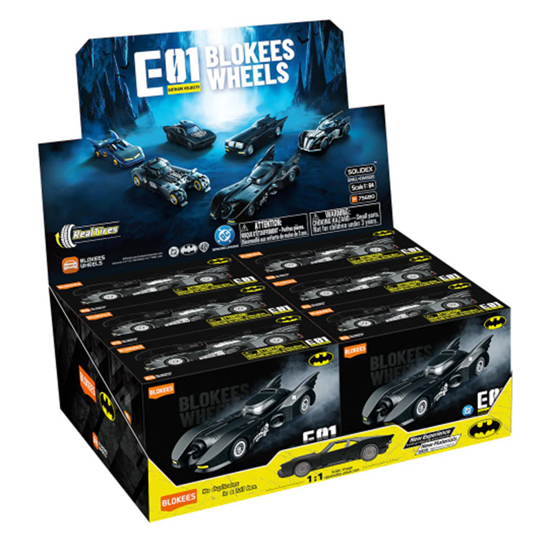 BATMAN BATMOBILE E01 DC HERO BLOKEES WHEELS FIGURINE 6 CM