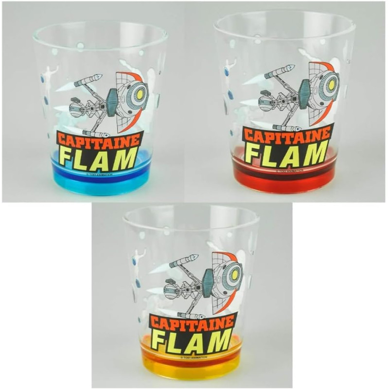 CAPITAINE FLAM VERRE PLASTIQUE 8 CM