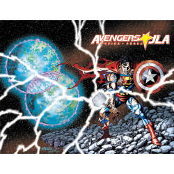 AVENGERS JLA 4 FACSIMILE EDITION CVR A GEORGE PEREZ WRAPAROUND