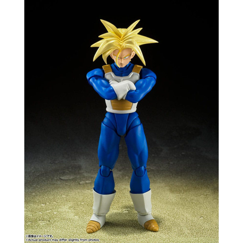 TRUNKS SUPER SAIYAN SUPER POWER DRAGON BALL Z S H FIGUARTS RERUN 14 CM