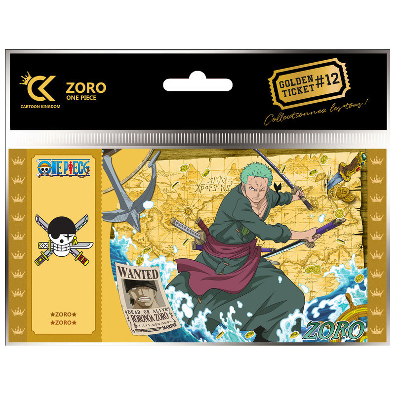 ZORRO ONE PIECE GOLDENT TICKET