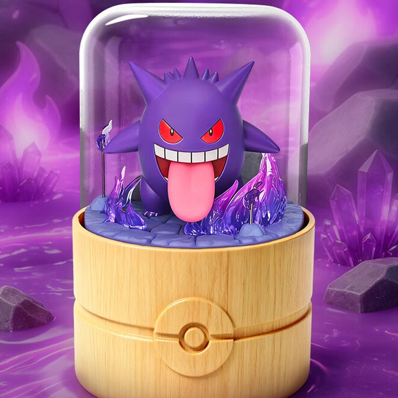 ECTOPLASMA BOITE A MUSIQUE ROTATIVE POKEMON 16 CM
