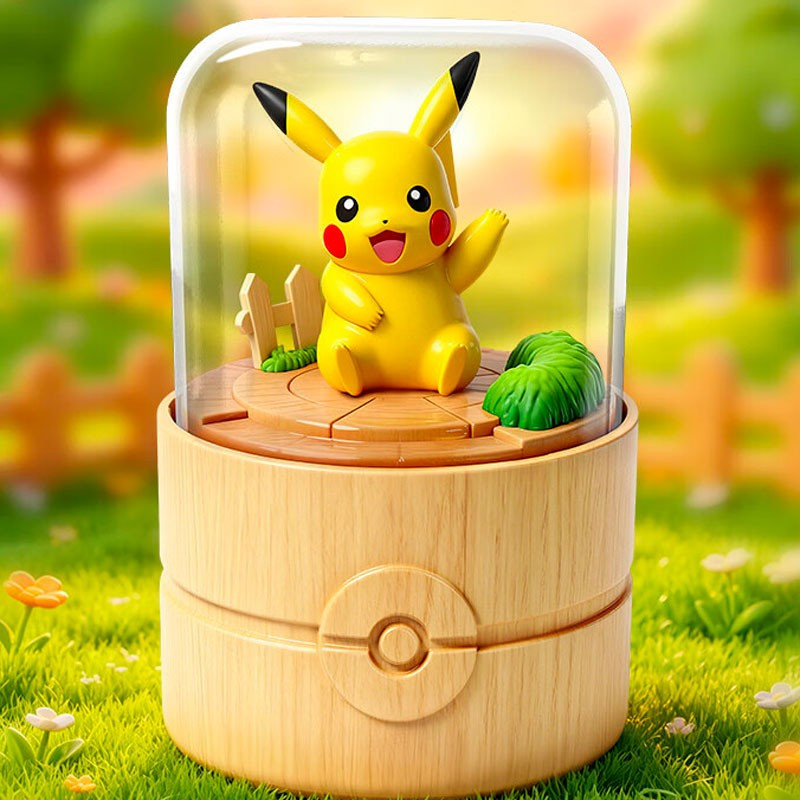 PIKACHU BOITE A MUSIQUE ROTATIVE POKEMON 16 CM