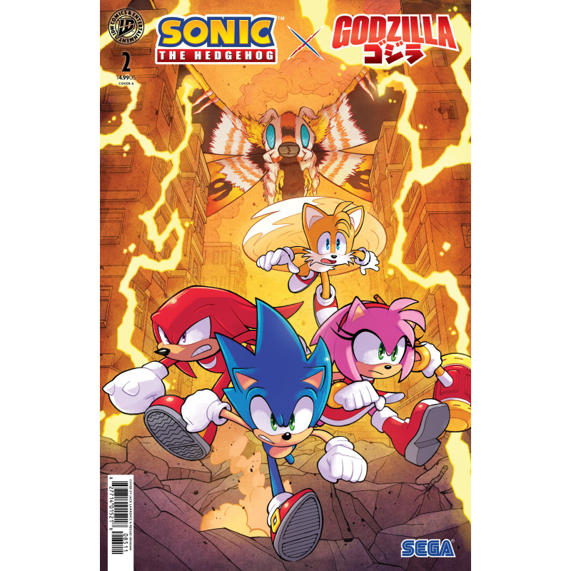 SONIC THE HEDGEHOG X GODZILLA 2 COVER A (LAWRENCE)