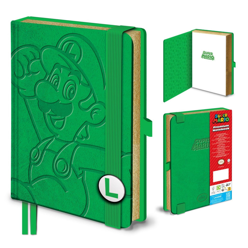 LUIGI NINTENDO A5 SLIDER PREMIUM NOTEBOOK