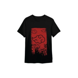 NARUTO SHIPPUDEN AKATSUKI BLACK T SHIRT TAILLE L COTON