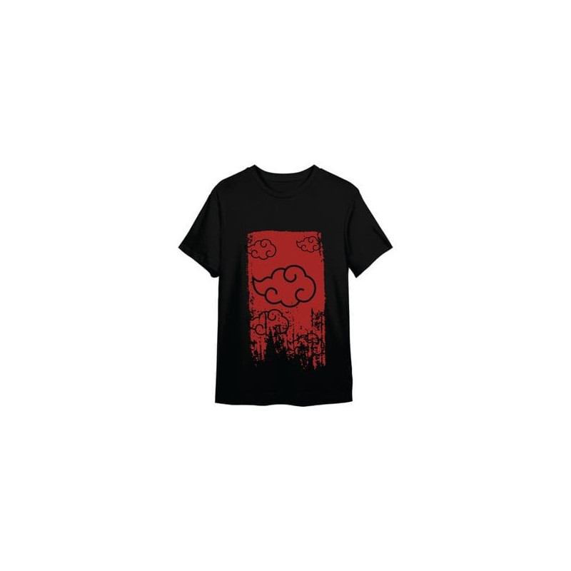 NARUTO SHIPPUDEN AKATSUKI BLACK T SHIRT TAILLE L COTON