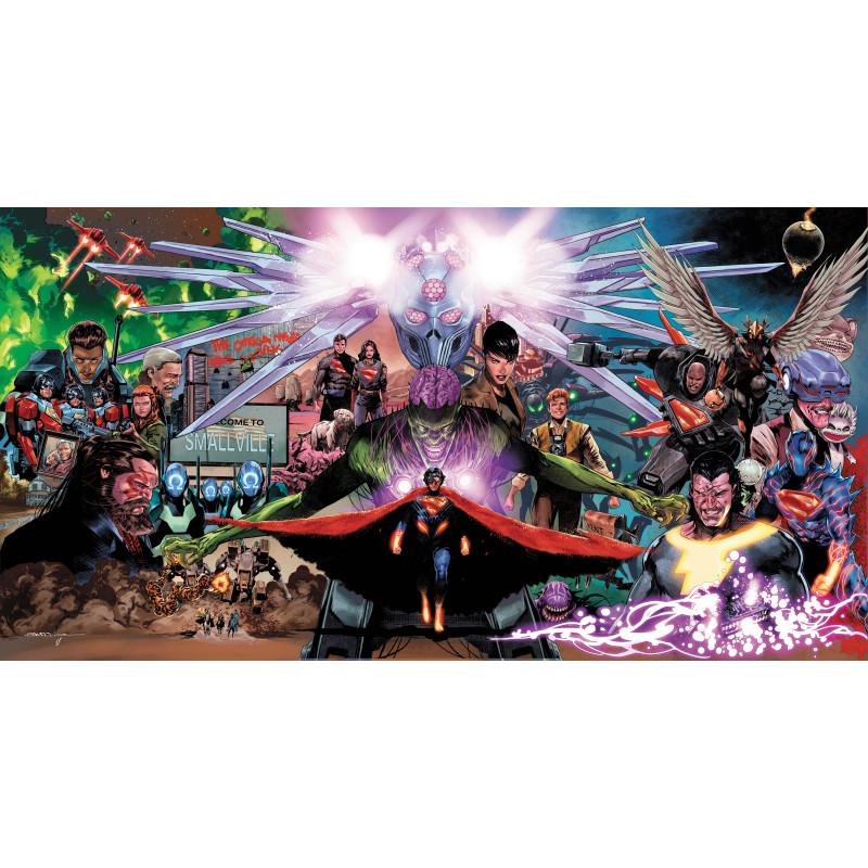 ABSOLUTE SUPERMAN 25 CVR A RAFA SANDOVAL GATEFOLD TRIPTYCH