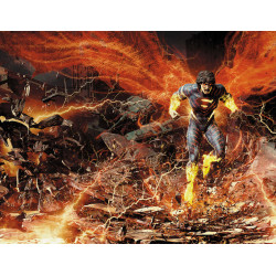 ABSOLUTE SUPERMAN 25 CVR G BJORN BARENDS DC SHOWCASE WRAPAROUND FOIL VAR