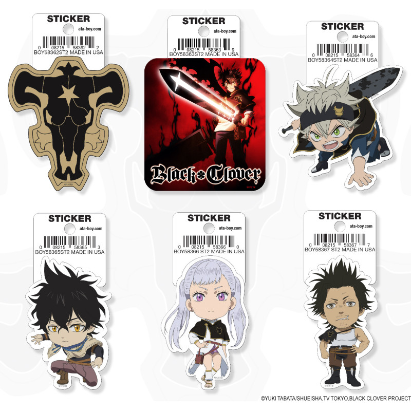 ATA-BOY BLACK CLOVER 18 STICKER PACK (NET)