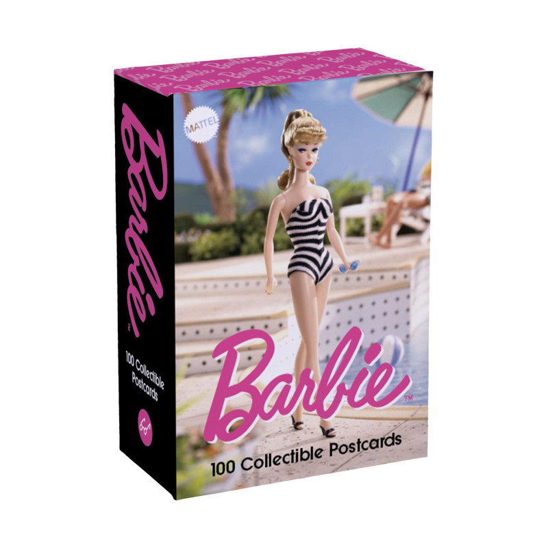BARBIE POSTCARD BOX 100 COLLECTIBLE POSTCARDS