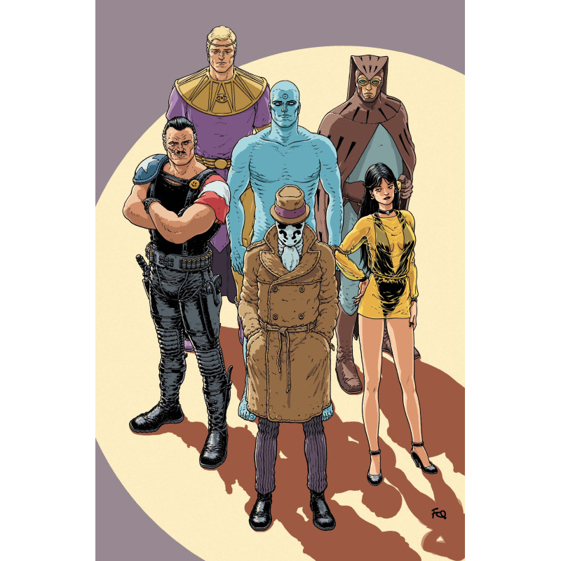 BATMAN 15 CVR F FRANK QUITELY WATCHMEN 40TH ANNIVERSARY CARD STOCK VAR