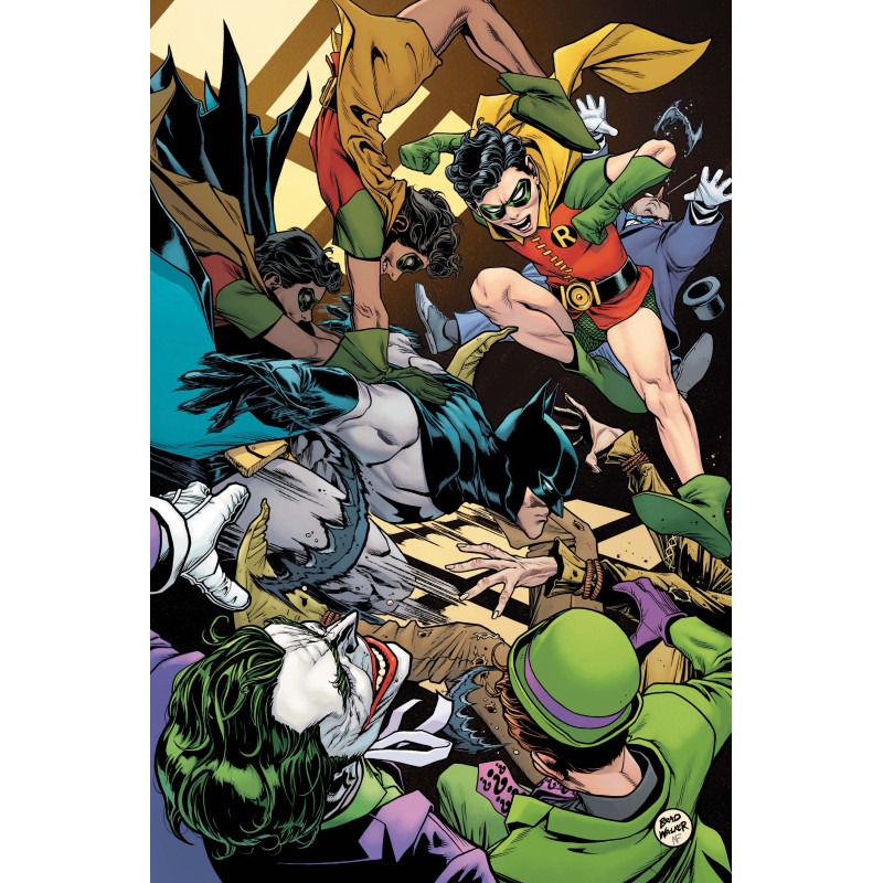 BATMAN & ROBIN YEAR ONE DYNAMIC DUOS 4 (OF 12) CVR B BRAD WALKER CARD STOCK VAR