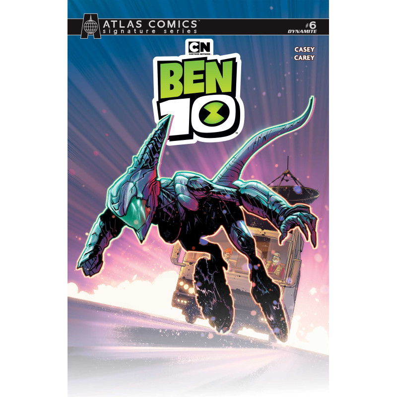 BEN 10 6 CVR I ROBERT CAREY ATLAS EDITION SIGNED BY JOE CASEY VAR